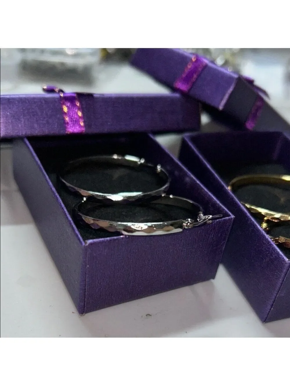 Elegant Stainless Steel Diamond Etched 1.5